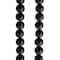 12 Pack: Black Round Glass Beads, 14mm by Bead Landing™